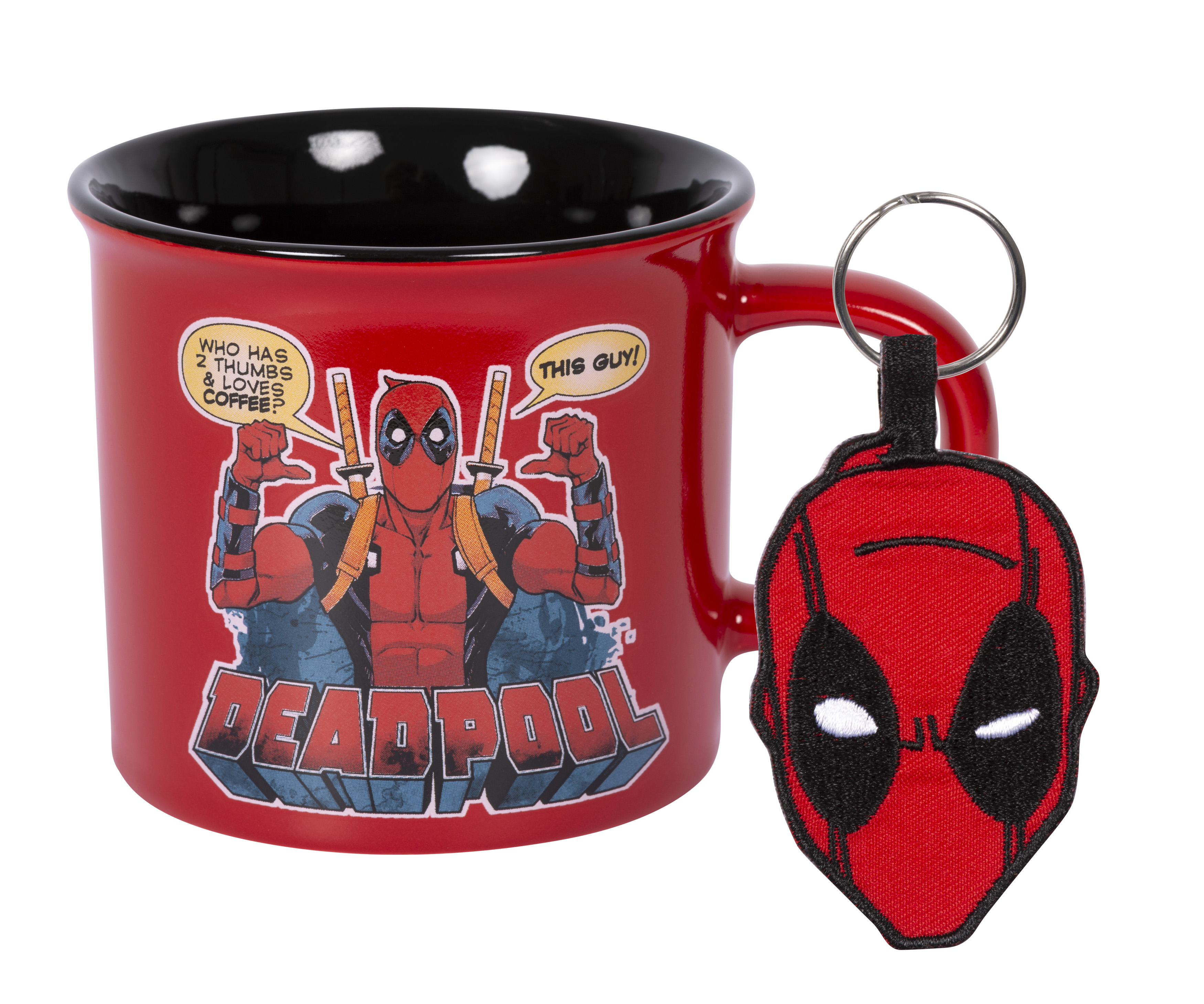 Campingtasse Set (Tasse + Schlüsselanhänger) - Deadpool