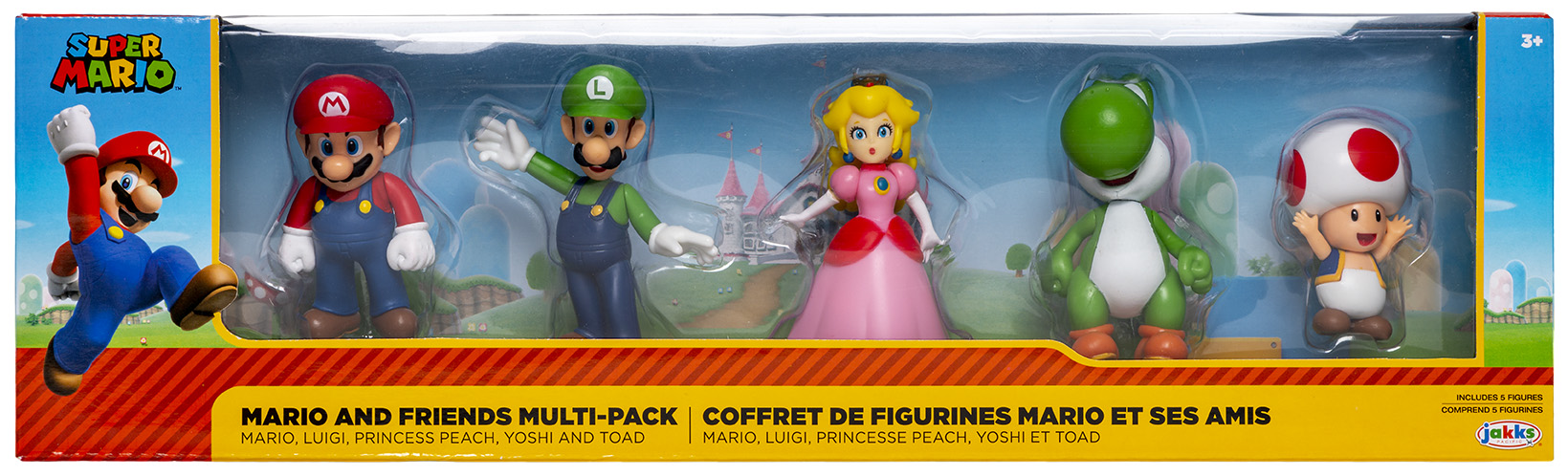 Super Mario - Mario & Friends Multi-Pack (5 Figuren à 6,5 cm) Super Mario - Mario & Friends Multi-Pack (5 Figuren à 6,5 cm)