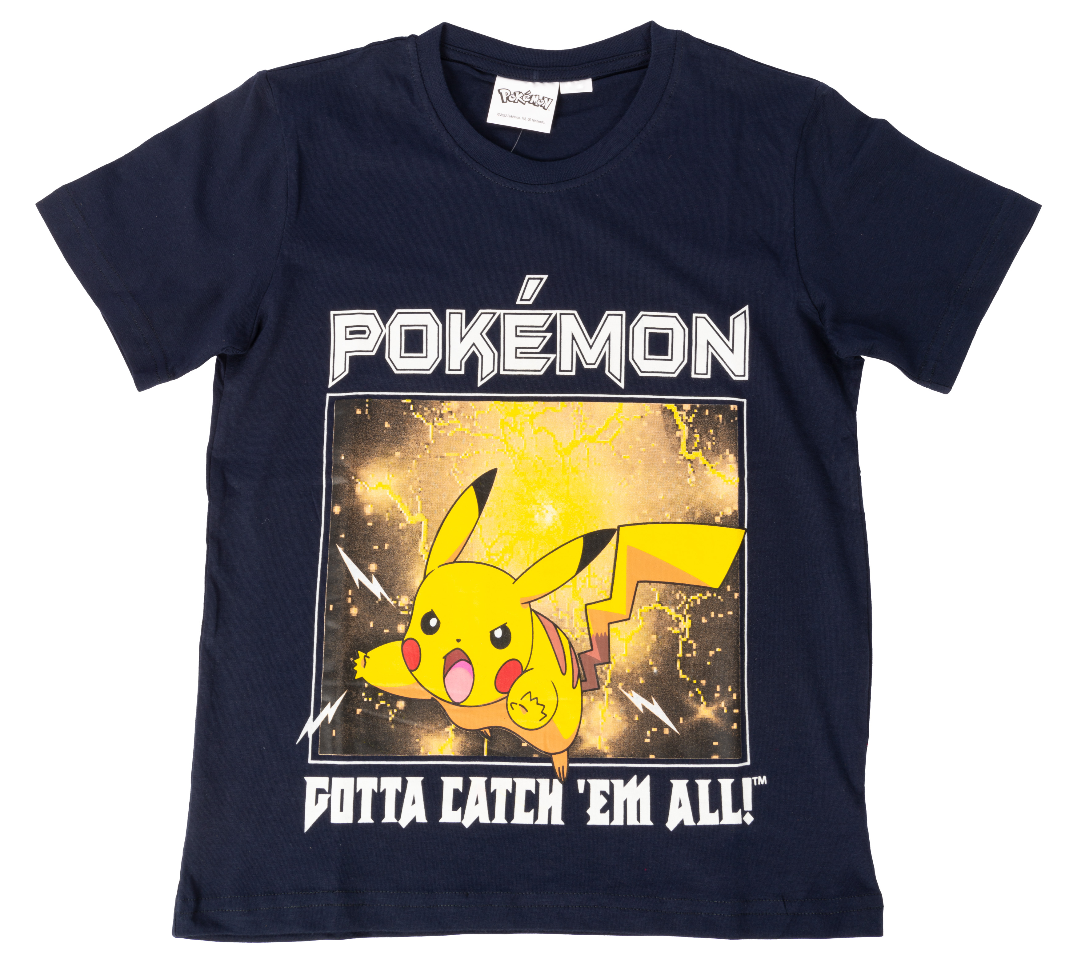 Pokémon - T-Shirt - Pikachu Gotta Catch 'em all 2 128 cm