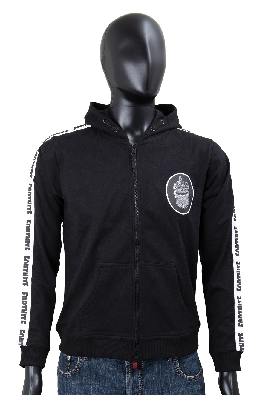 Fortnite Sweatjacke Logo schwarz/weiß Größe 164