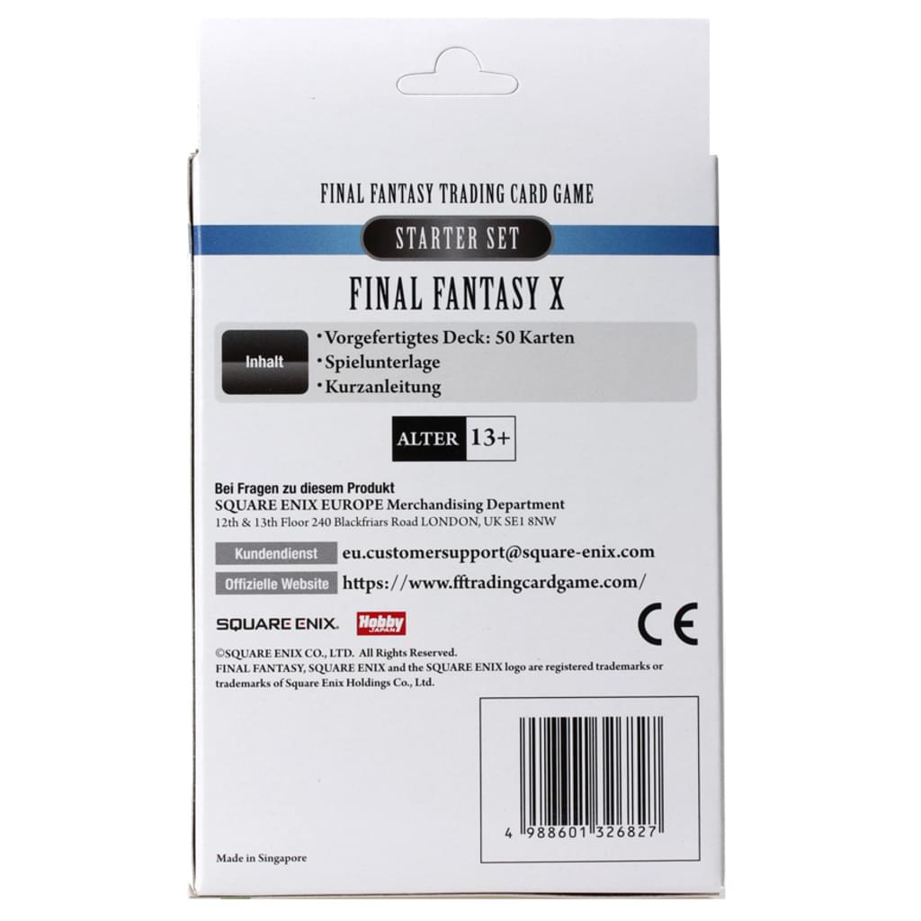 Square Enix Final Fantasy X Starter - Wind & Wasser Trading Cards Square Enix Final Fantasy X Starter - Wind & Wasser Trading Cards