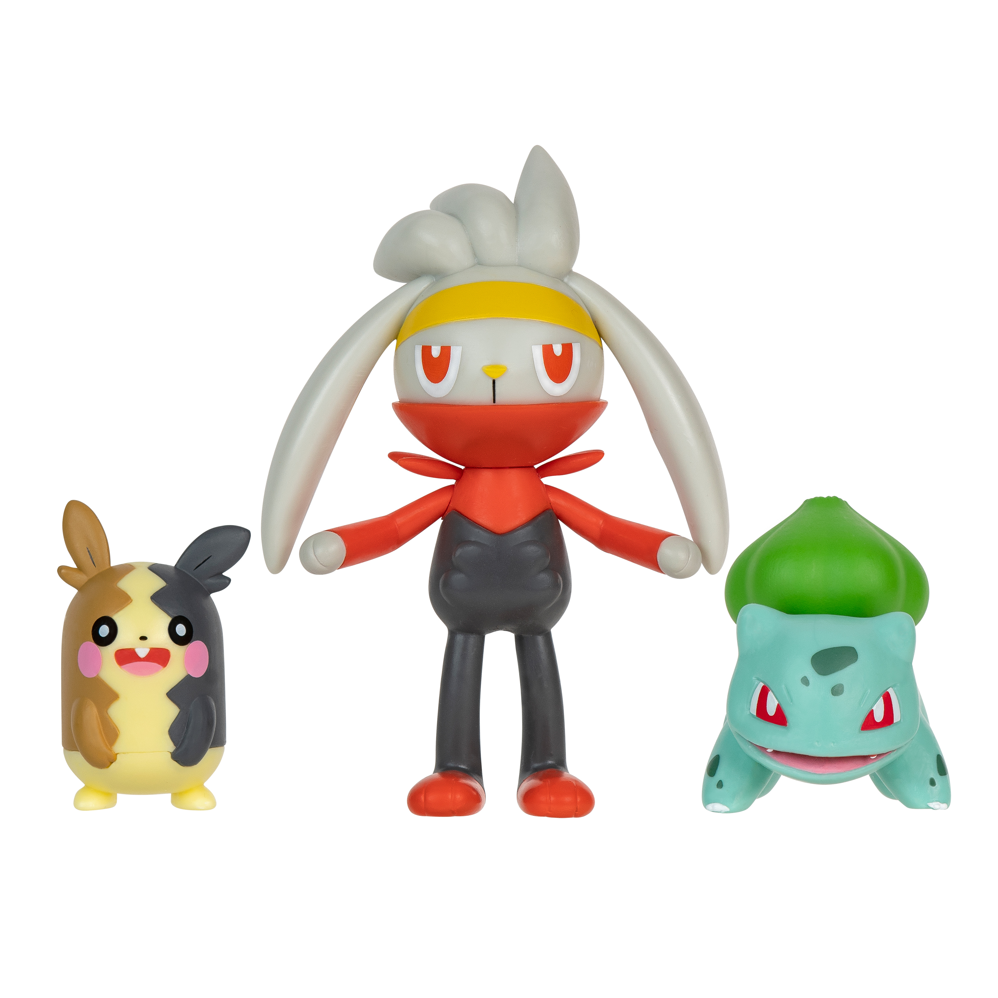 Pokémon - Battle Figur 3er Pack - Morpeko, Bisasam & Kickerlo