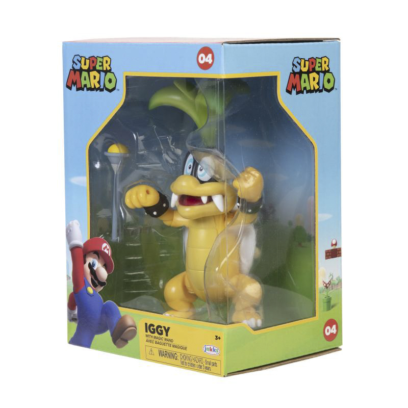 Super Mario - Iggy Koopa 10 cm Figur (Sammlerbox)