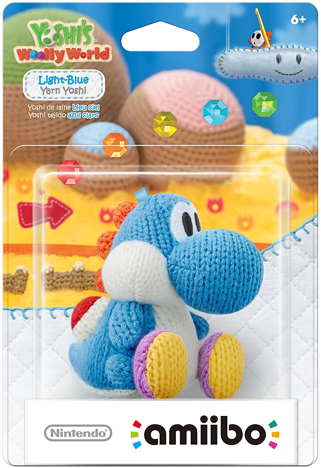 amiibo Woll-Yoshi hellblau amiibo Woll-Yoshi hellblau