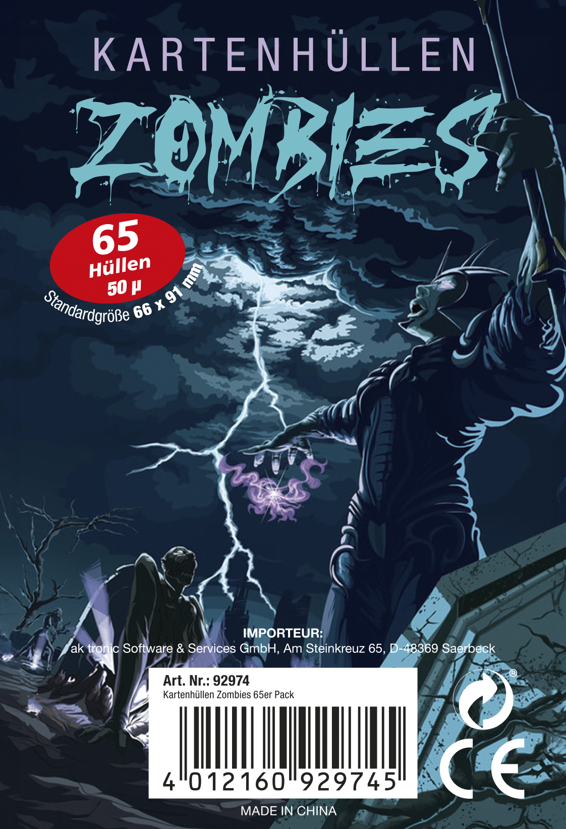 Kartenhüllen - Zombies 65er Pack