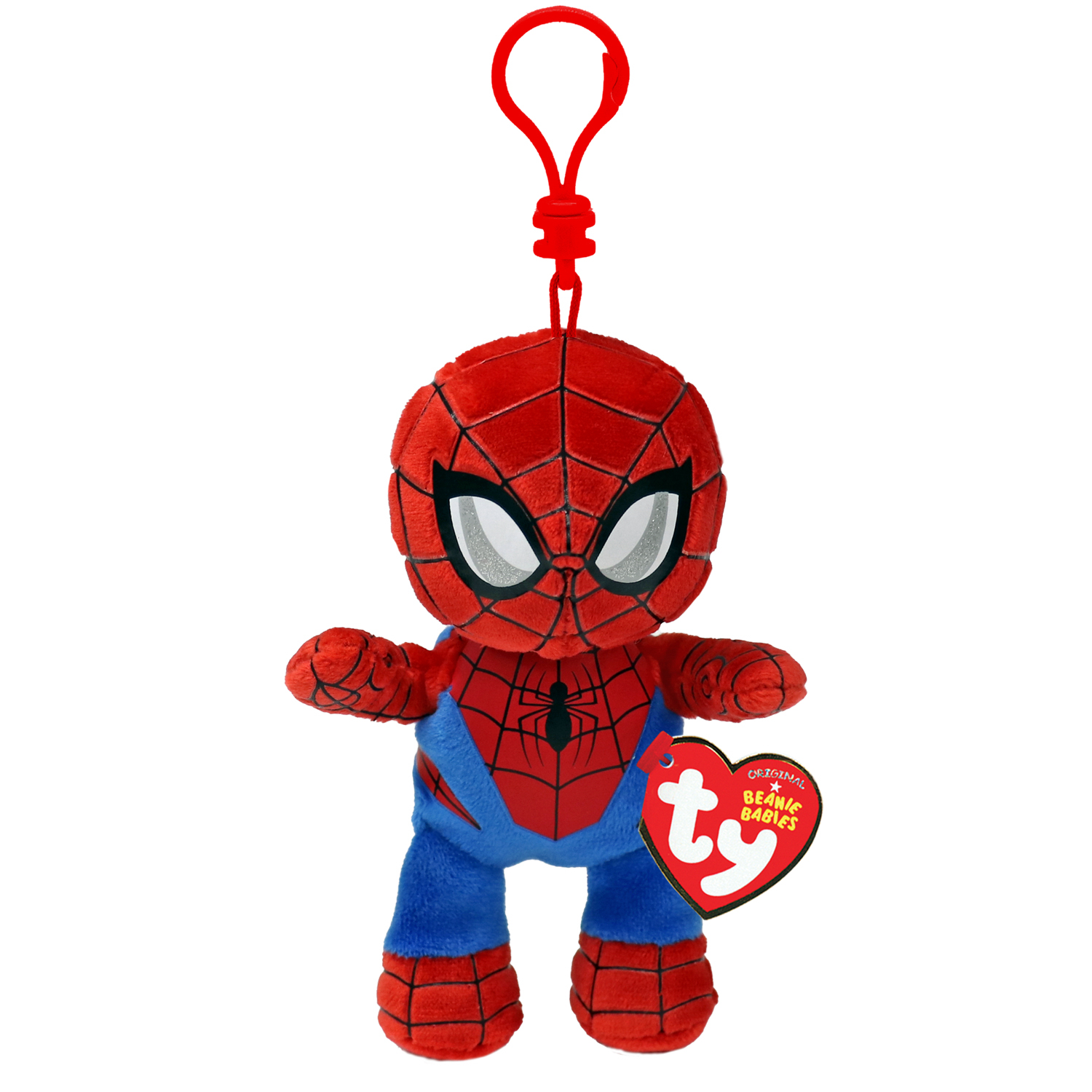 Ty Squish-A-Boo - Marvel - Spiderman Clip Ty Squish-A-Boo - Marvel - Spiderman Clip