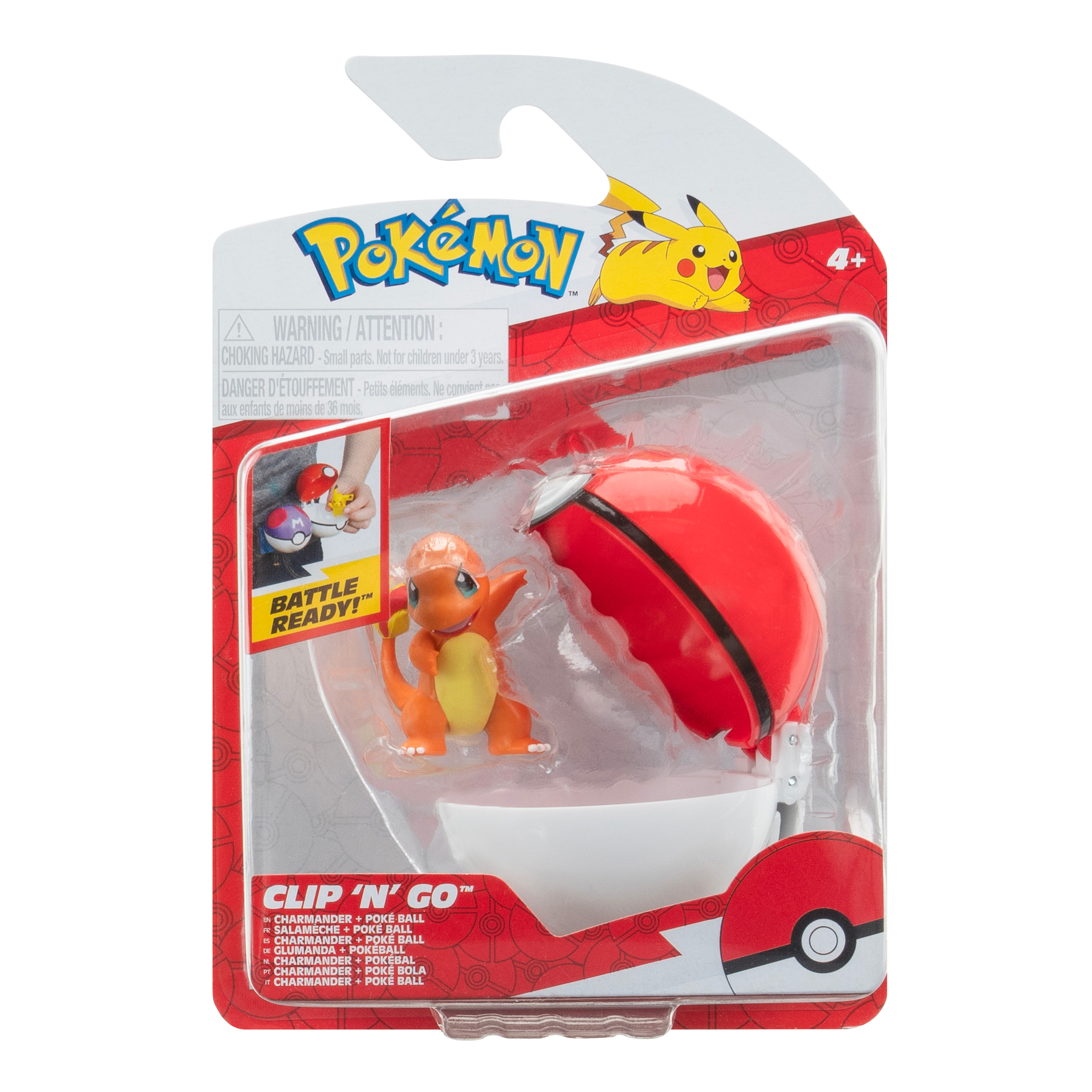 Pokémon - Clip'n Go - Glumanda & Pokéball Pokémon - Clip'n Go - Glumanda & Pokéball