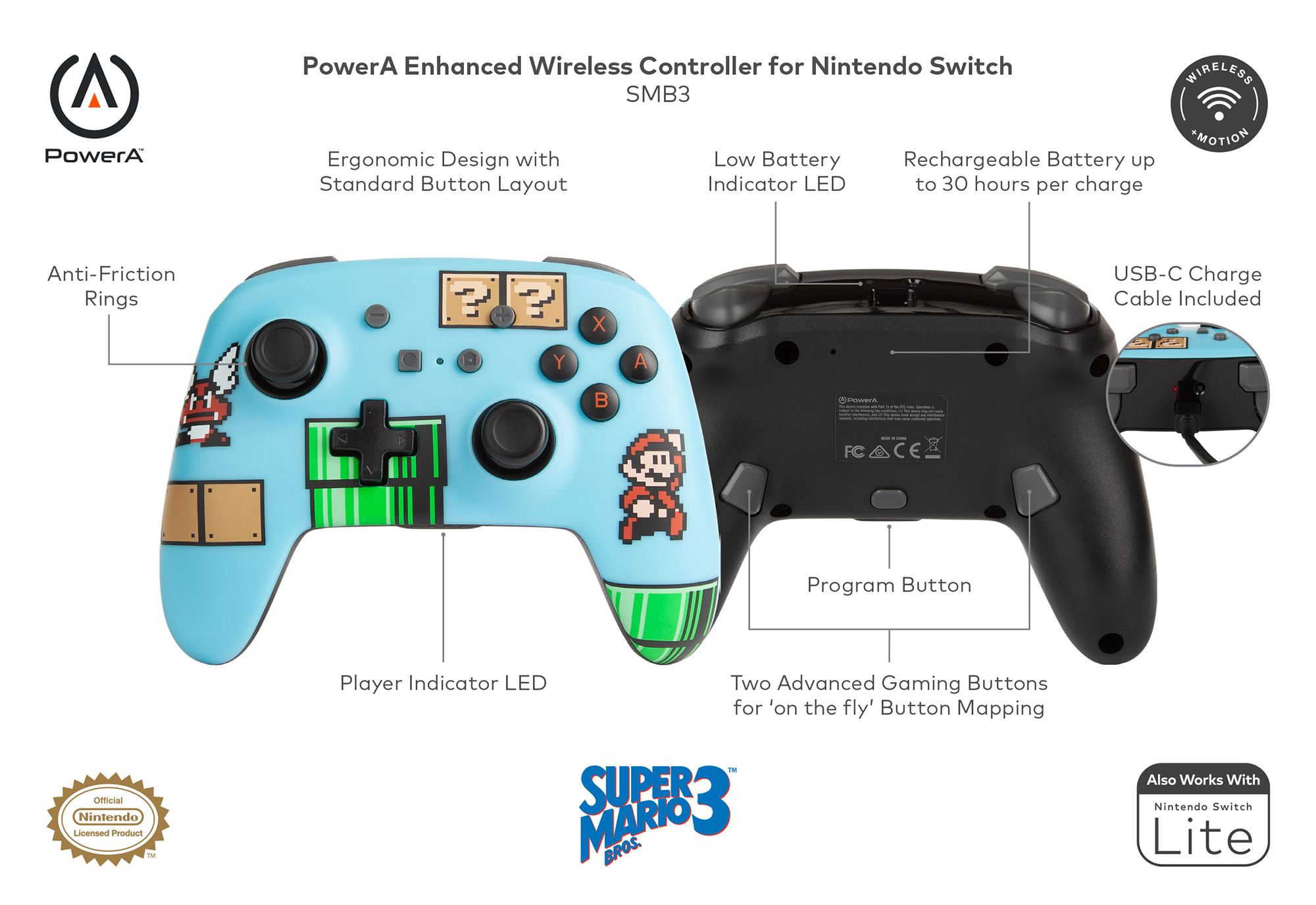 Nintendo Switch Super Mario Bros. 3 wireless Controller