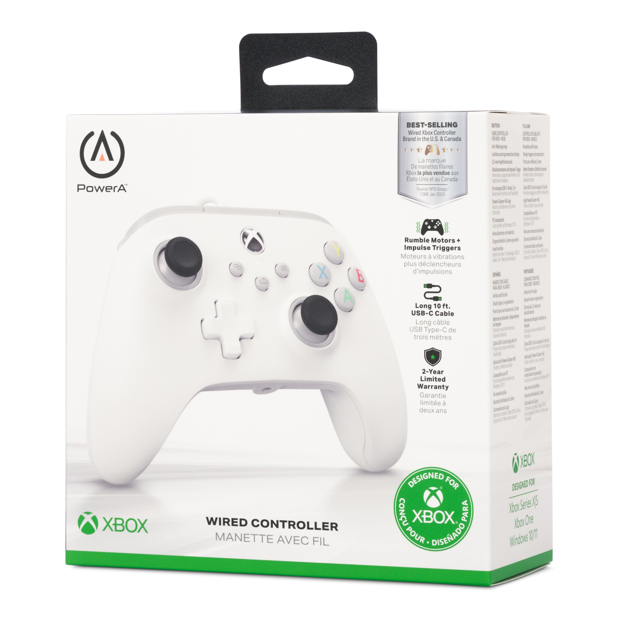 Xbox Controller weiß kabelgebunden