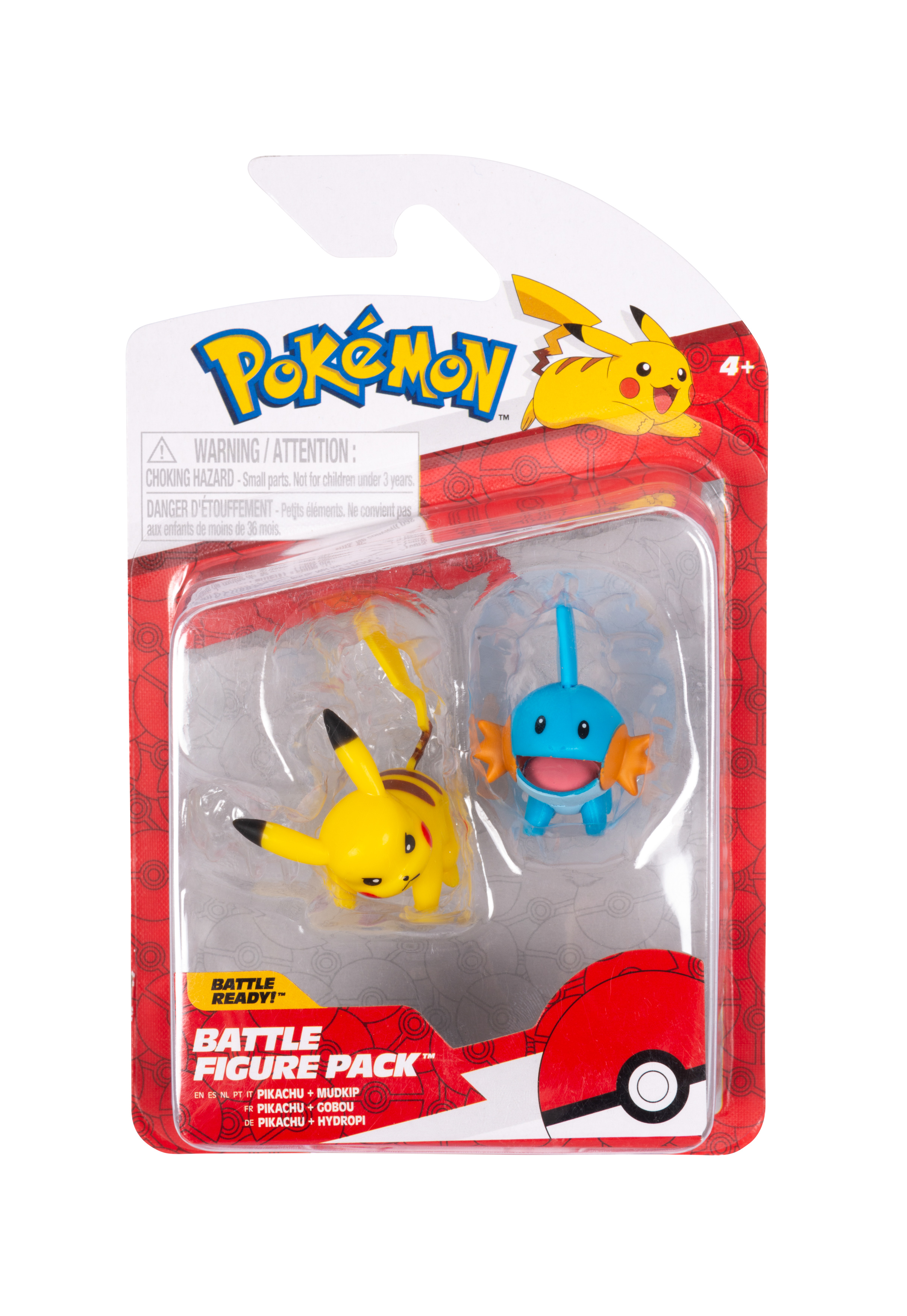 Pokémon - Battle Figur 2er Pack - Hydropi & Pikachu