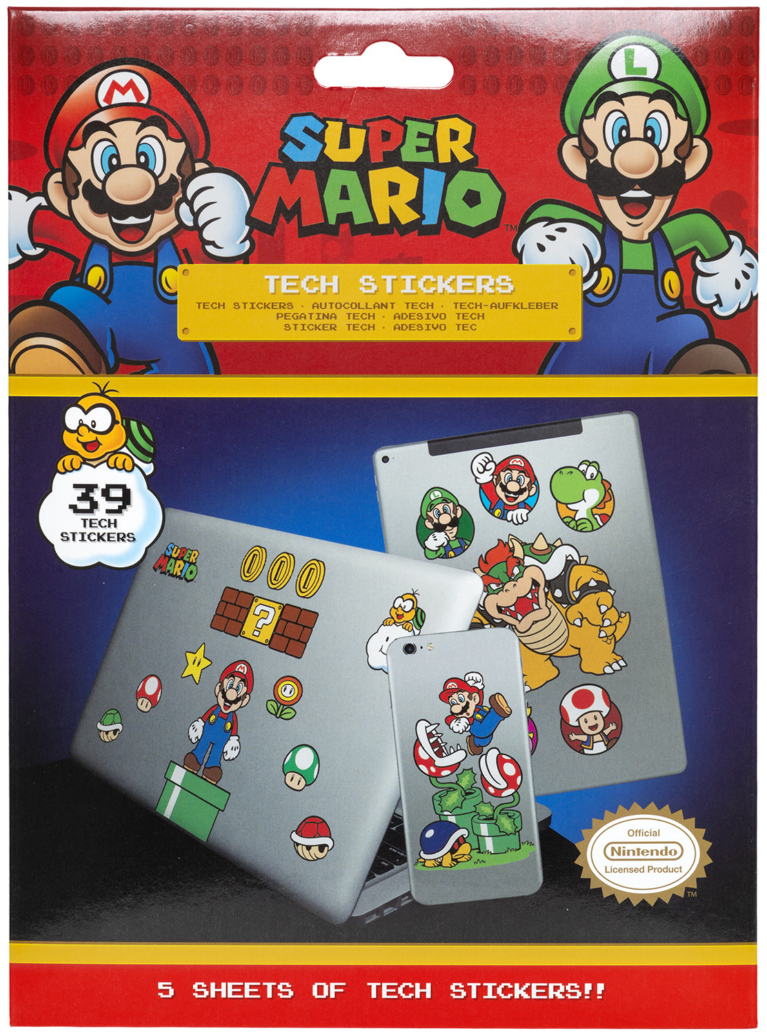 Tech Sticker - Super Mario Tech Sticker - Super Mario