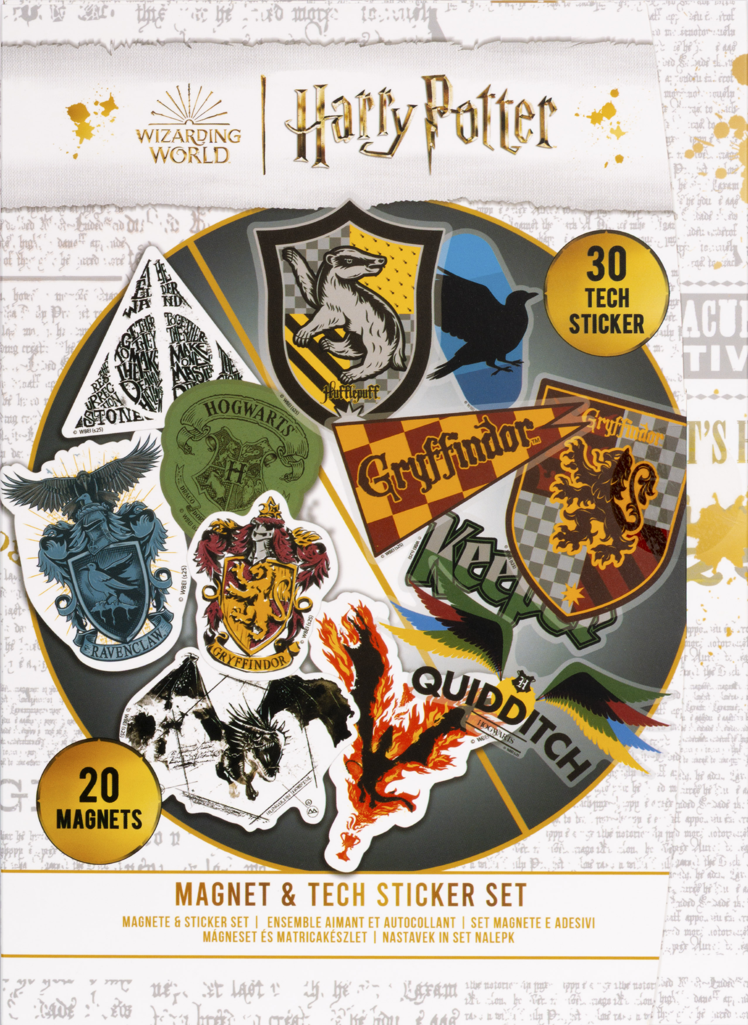 Harry Potter - Magnet & Tech Sticker Set
