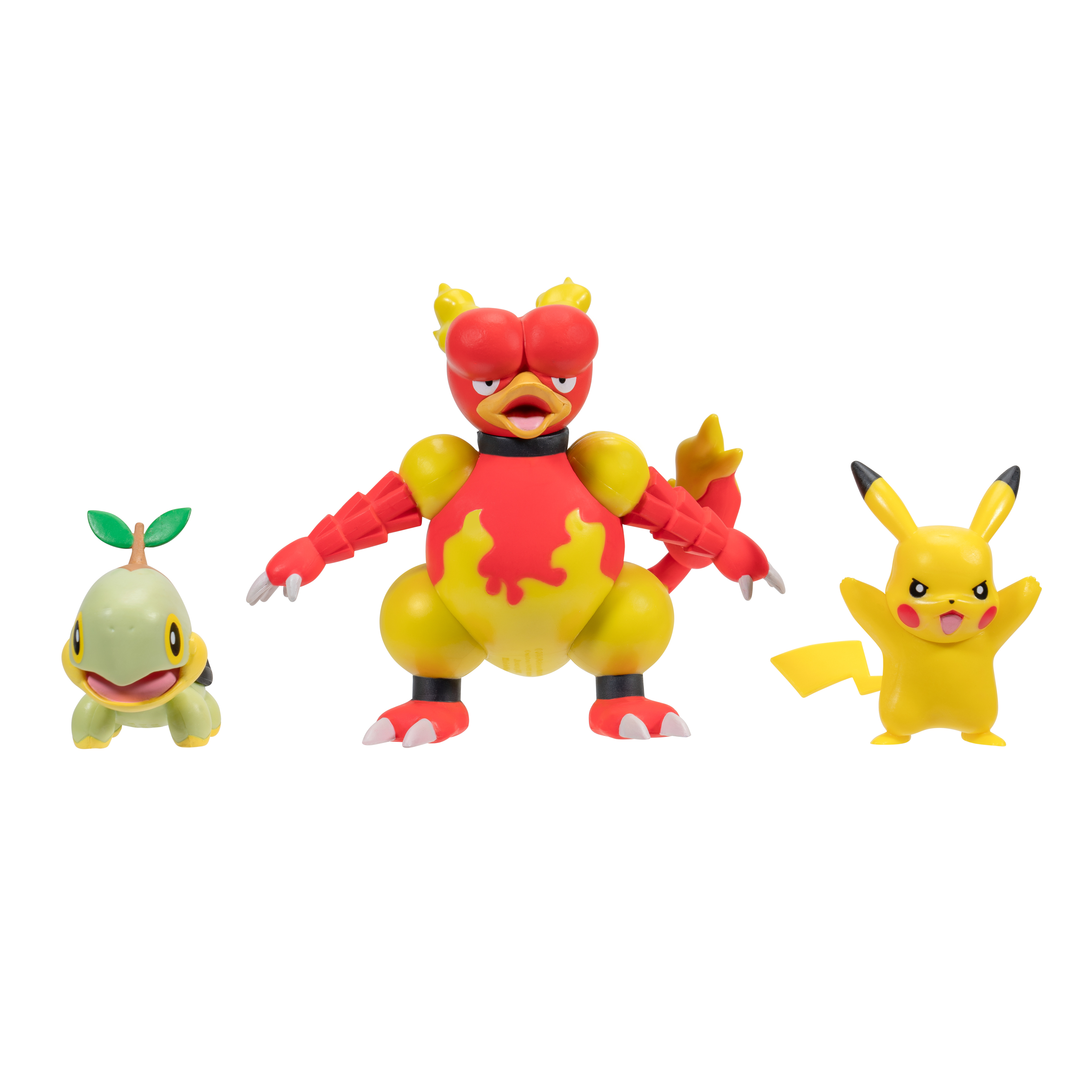 Pokémon - Battle Figur 3er Pack - Chelast, Pikachu#9 & Magmar