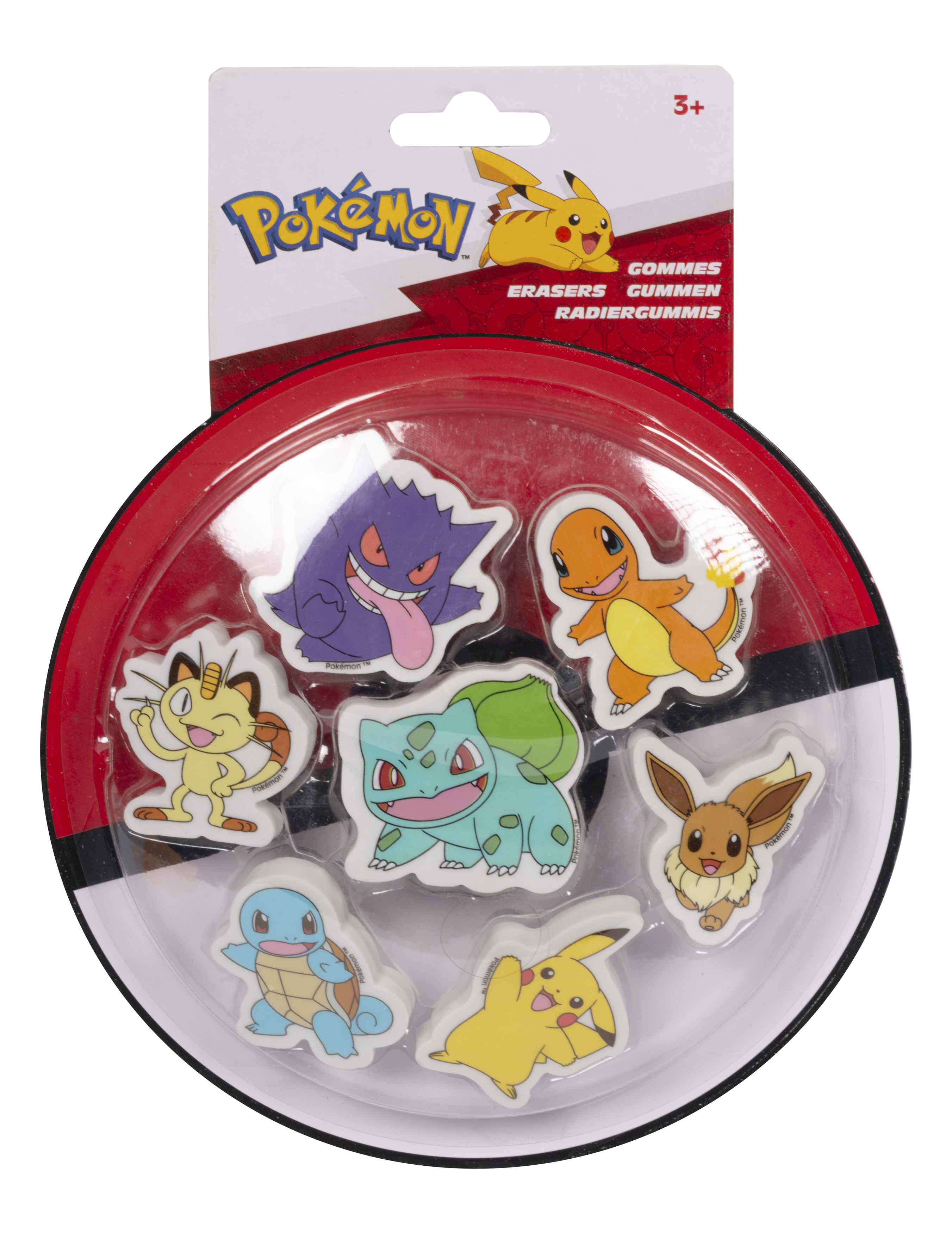 Pokémon - Radiergummi 7er Set