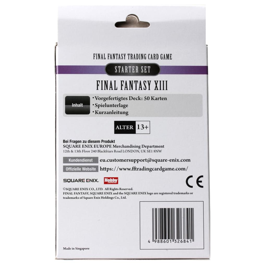 Square Enix Final Fantasy XIII Starter TCG - Eis & Blitz Square Enix Final Fantasy XIII Starter TCG - Eis & Blitz
