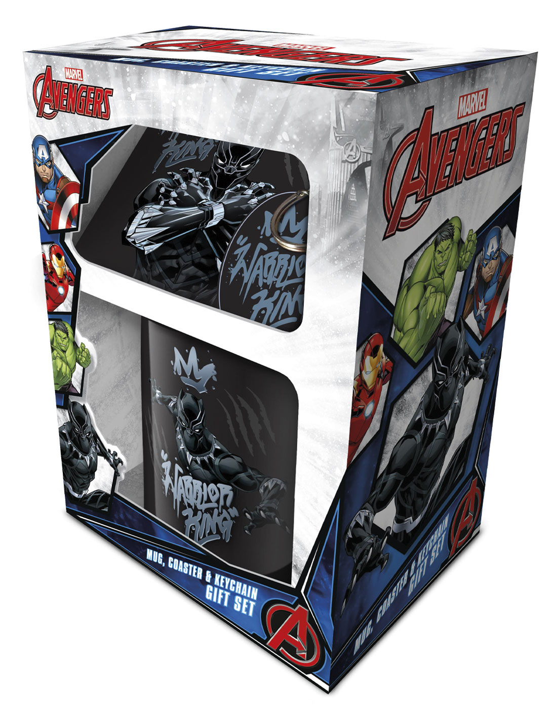 Geschenkset (Tasse, Untersetzer & Schlüsselanhänger) - Black Panther Geschenkset (Tasse, Untersetzer & Schlüsselanhänger) - Black Panther