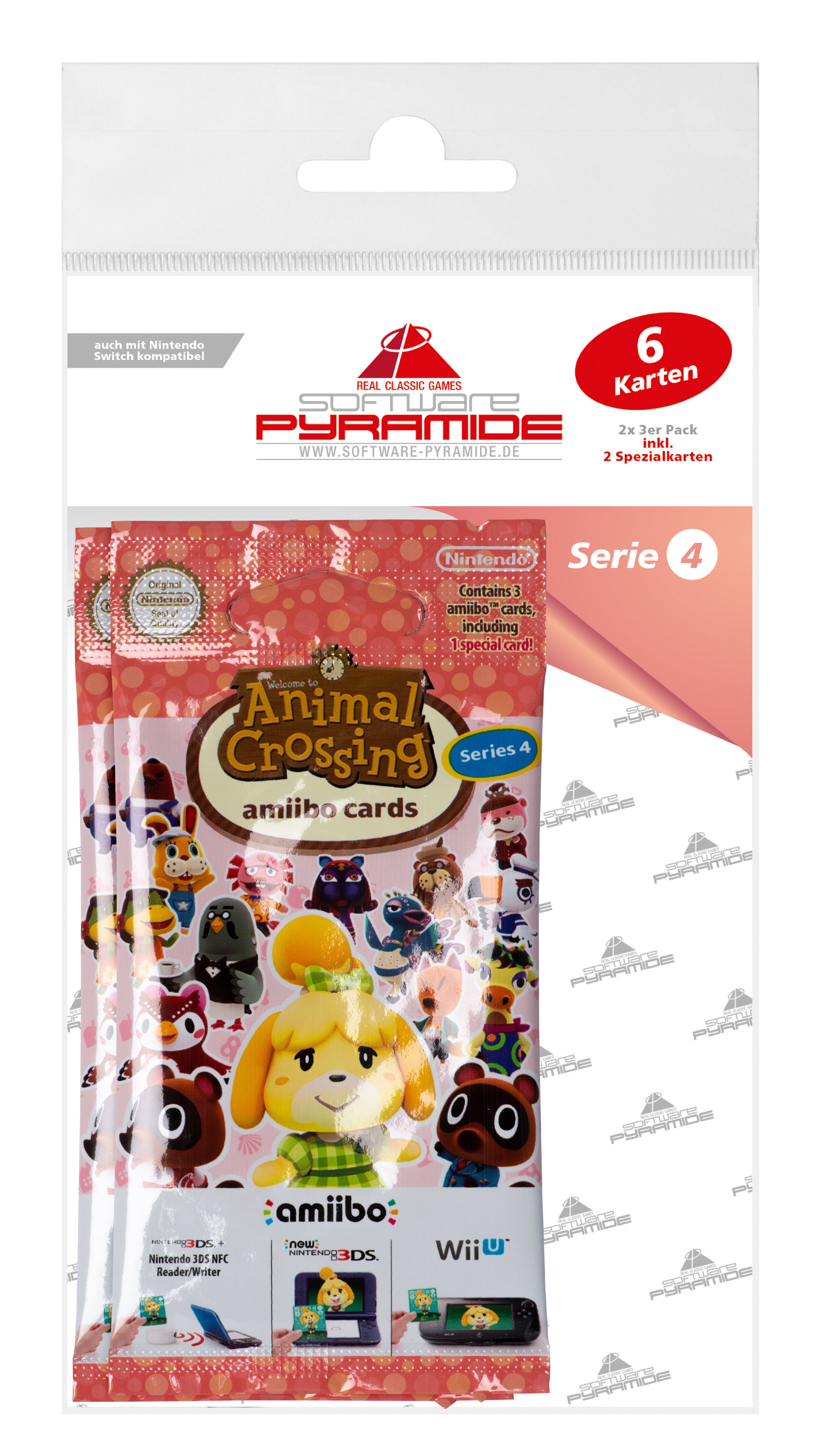 amiibo Animal Crossing - Serie 4 - 2x 3 Karten amiibo Animal Crossing - Serie 4 - 2x 3 Karten