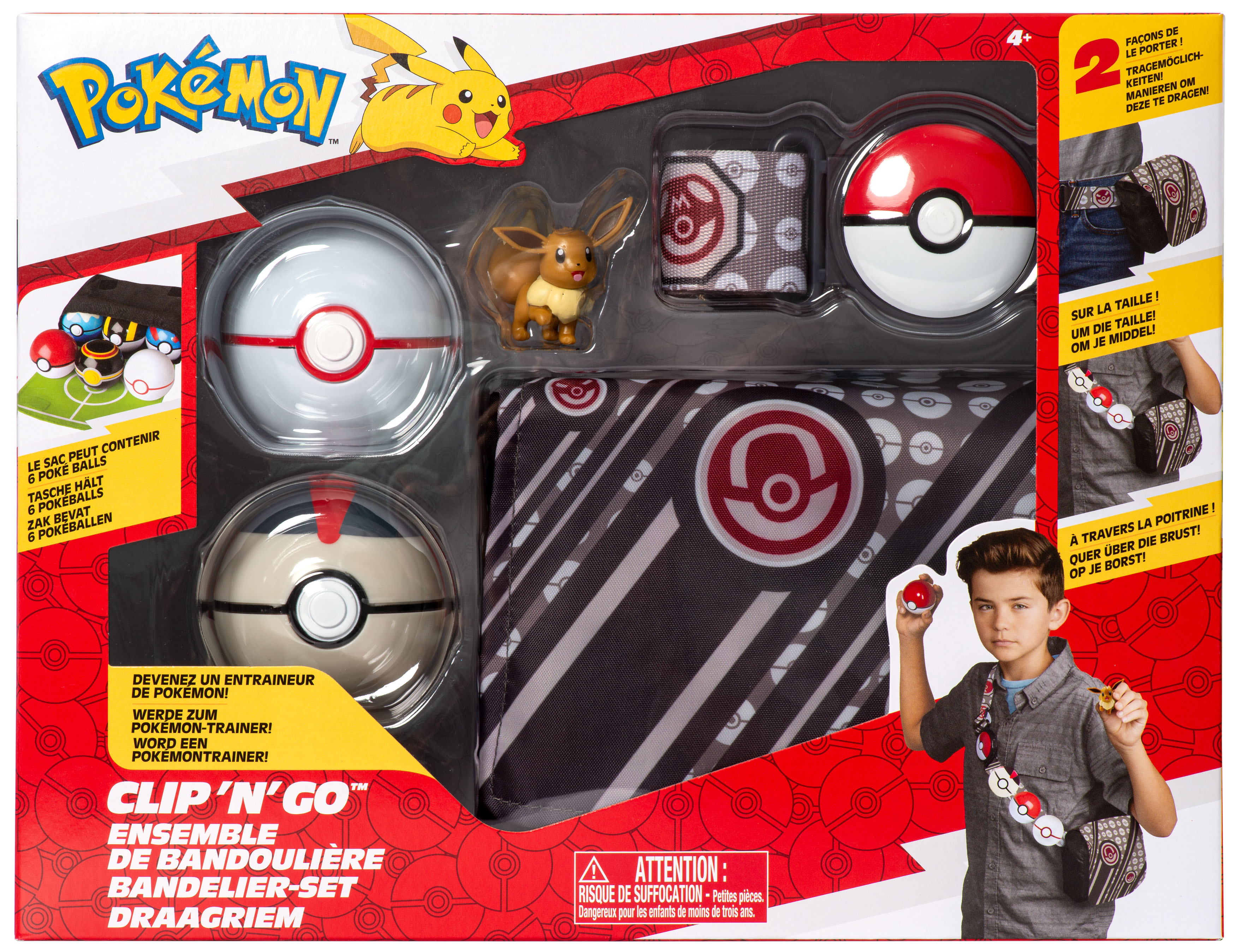 Pokémon - Clip´n Go Bandolier Set - Evoli (Premierball & Timerball)