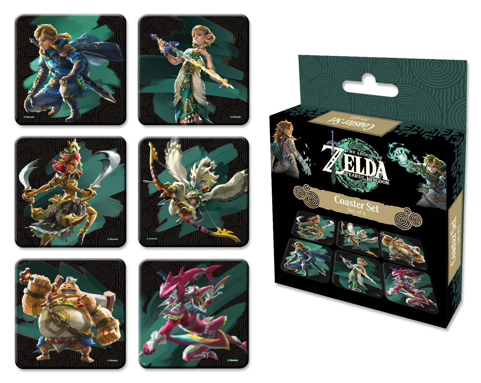 The Legend of Zelda: Tears of the Kingdom - Untersetzer 6er Set The Legend of Zelda: Tears of the Kingdom - Untersetzer 6er Set