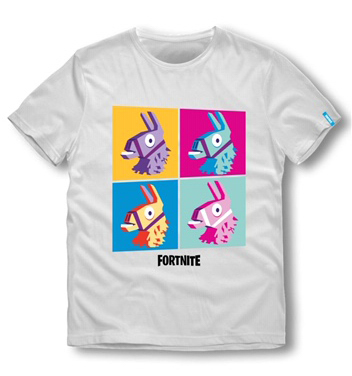 Fortnite T-Shirt Kids Print Lama White Größe 176