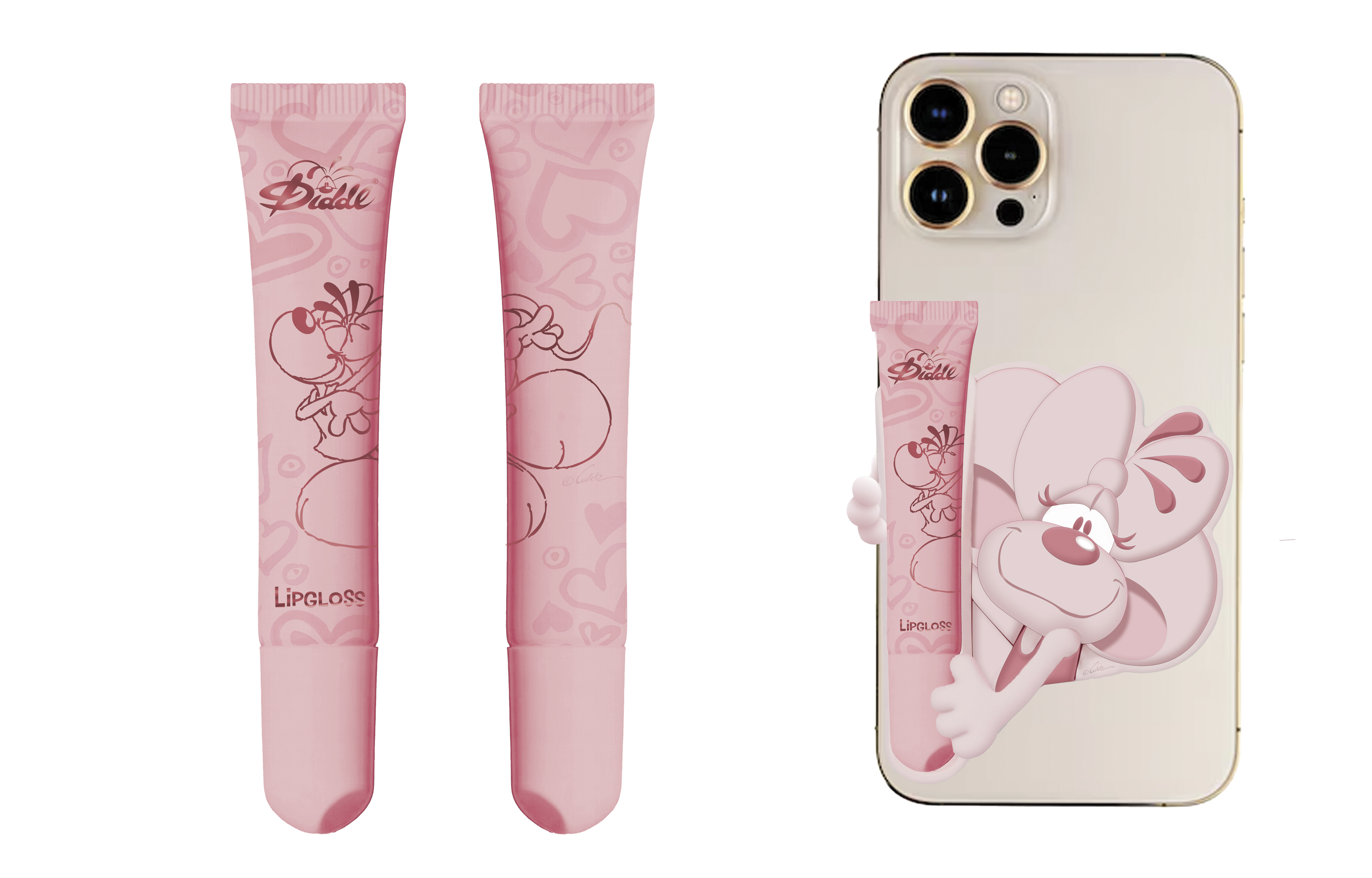 Diddl - Diddlina Handy Lipgloss Halter + Lipgloss