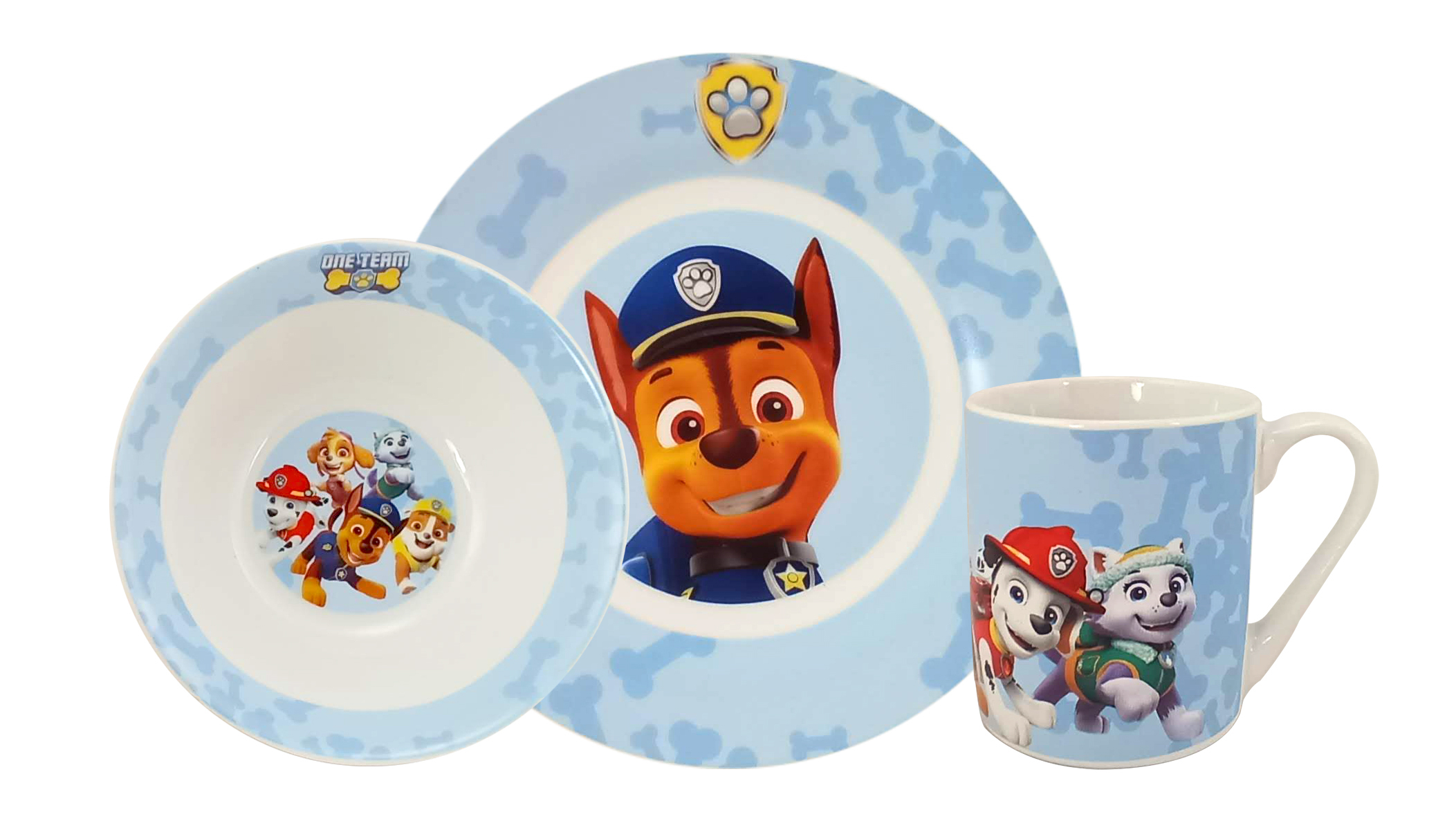 Frühstücksset (Schale, Teller, Tasse) - Paw Patrol Frühstücksset (Schale, Teller, Tasse) - Paw Patrol