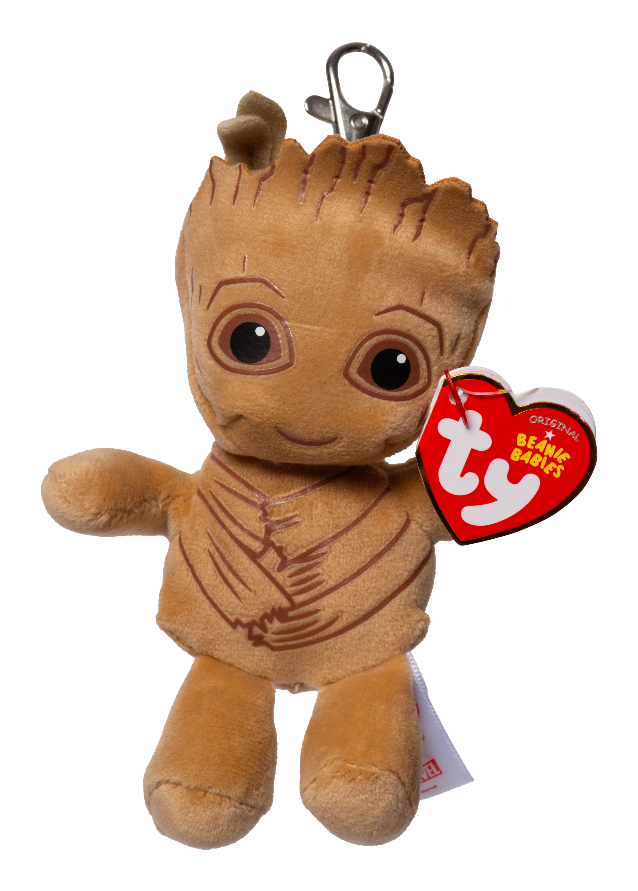Ty Squish-A-Boo - Marvel - Groot Clip Ty Squish-A-Boo - Marvel - Groot Clip