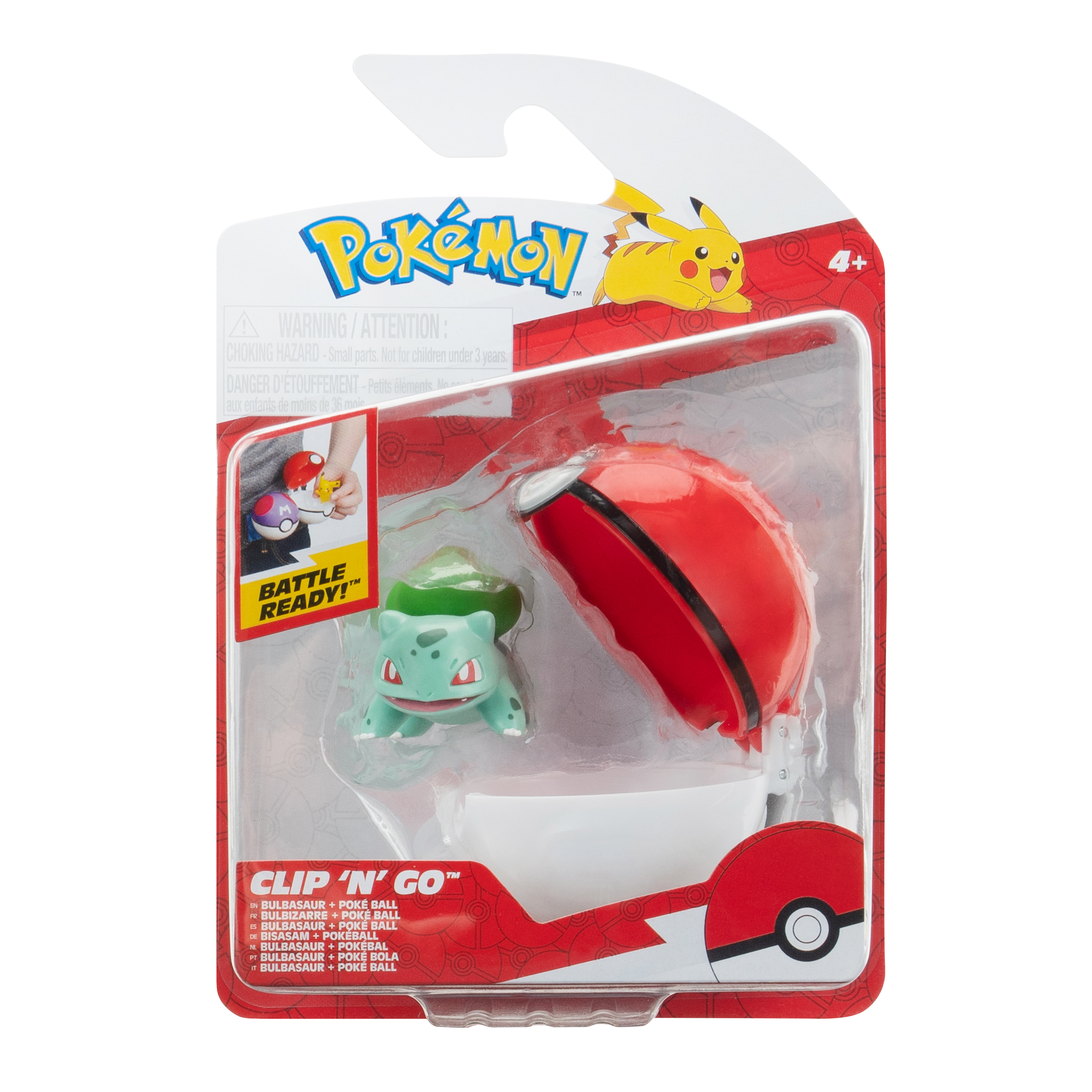 Pokémon - Clip'n Go - Bisasam & Pokéball Pokémon - Clip'n Go - Bisasam & Pokéball