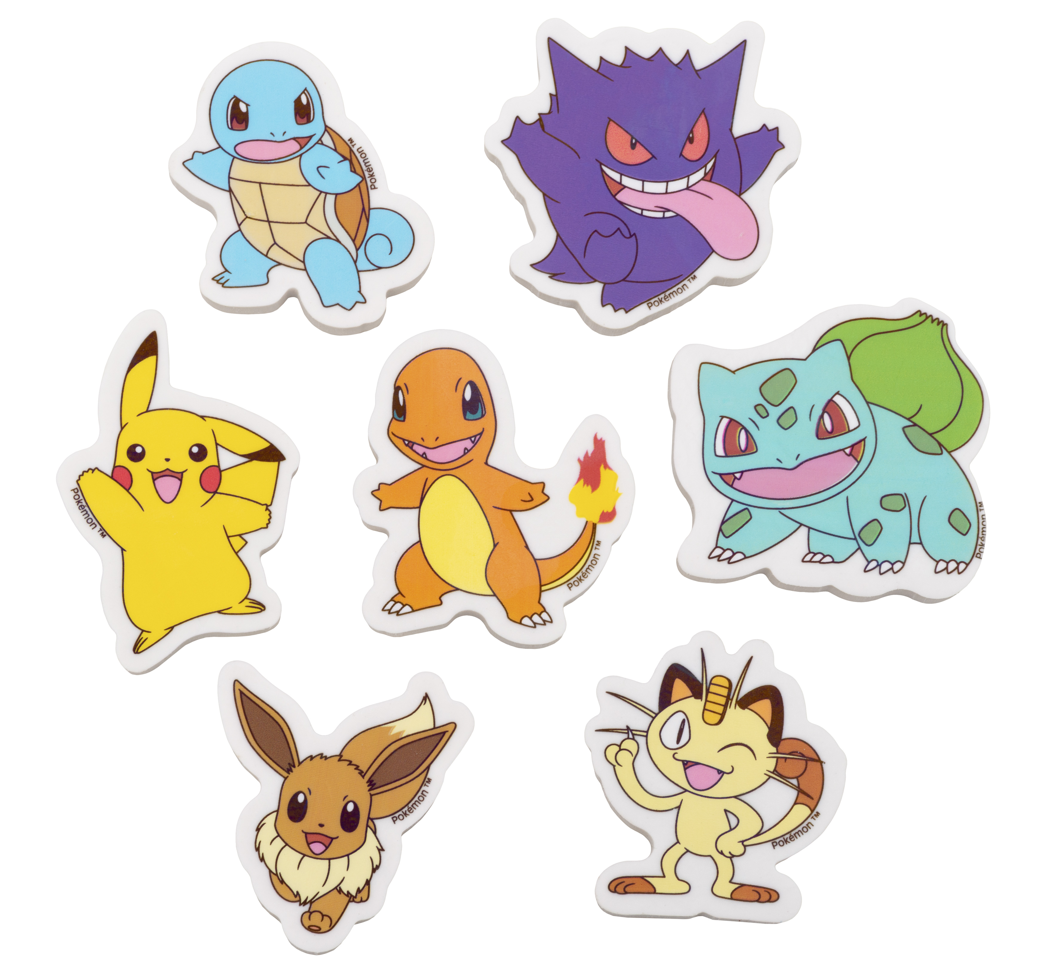 Pokémon - Radiergummi 7er Set
