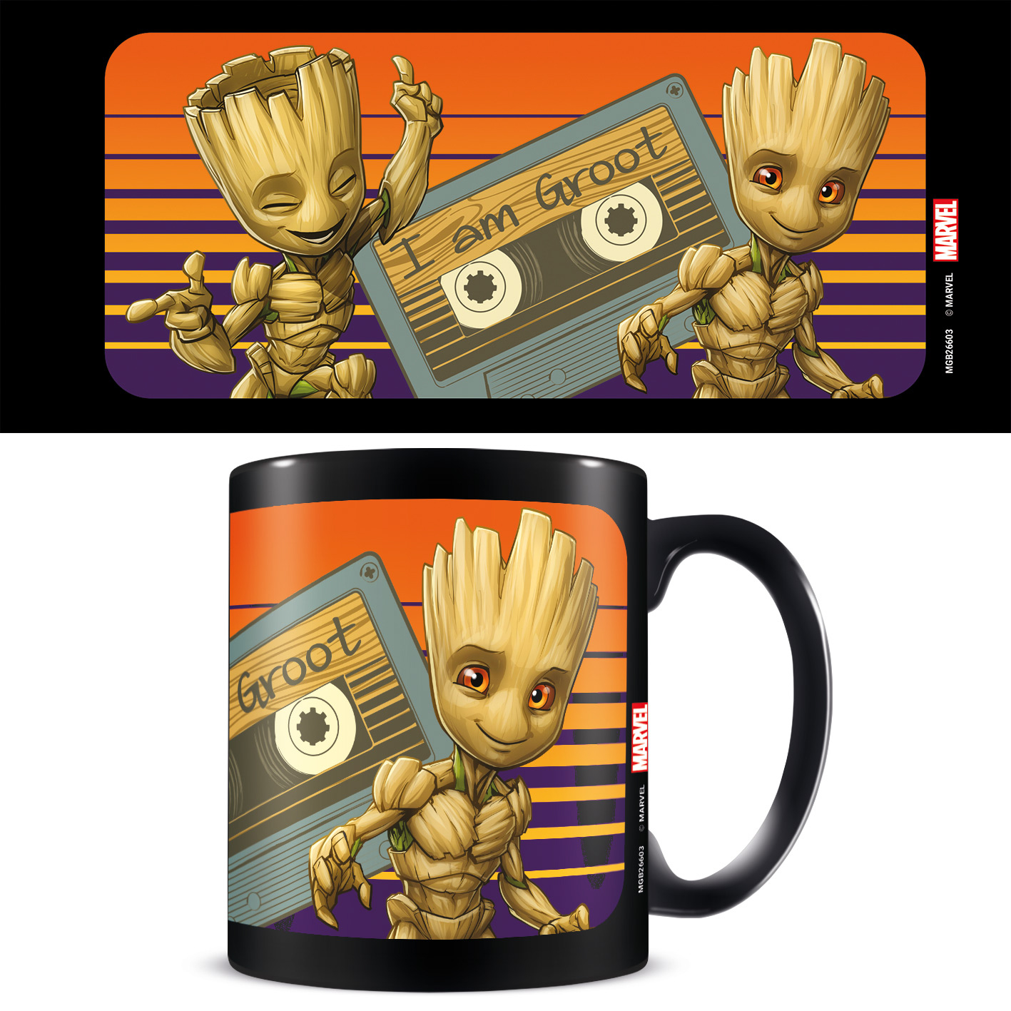 Tasse koloriert - Guardians of the Galaxy (Groot Sunset) Tasse koloriert - Guardians of the Galaxy (Groot Sunset)