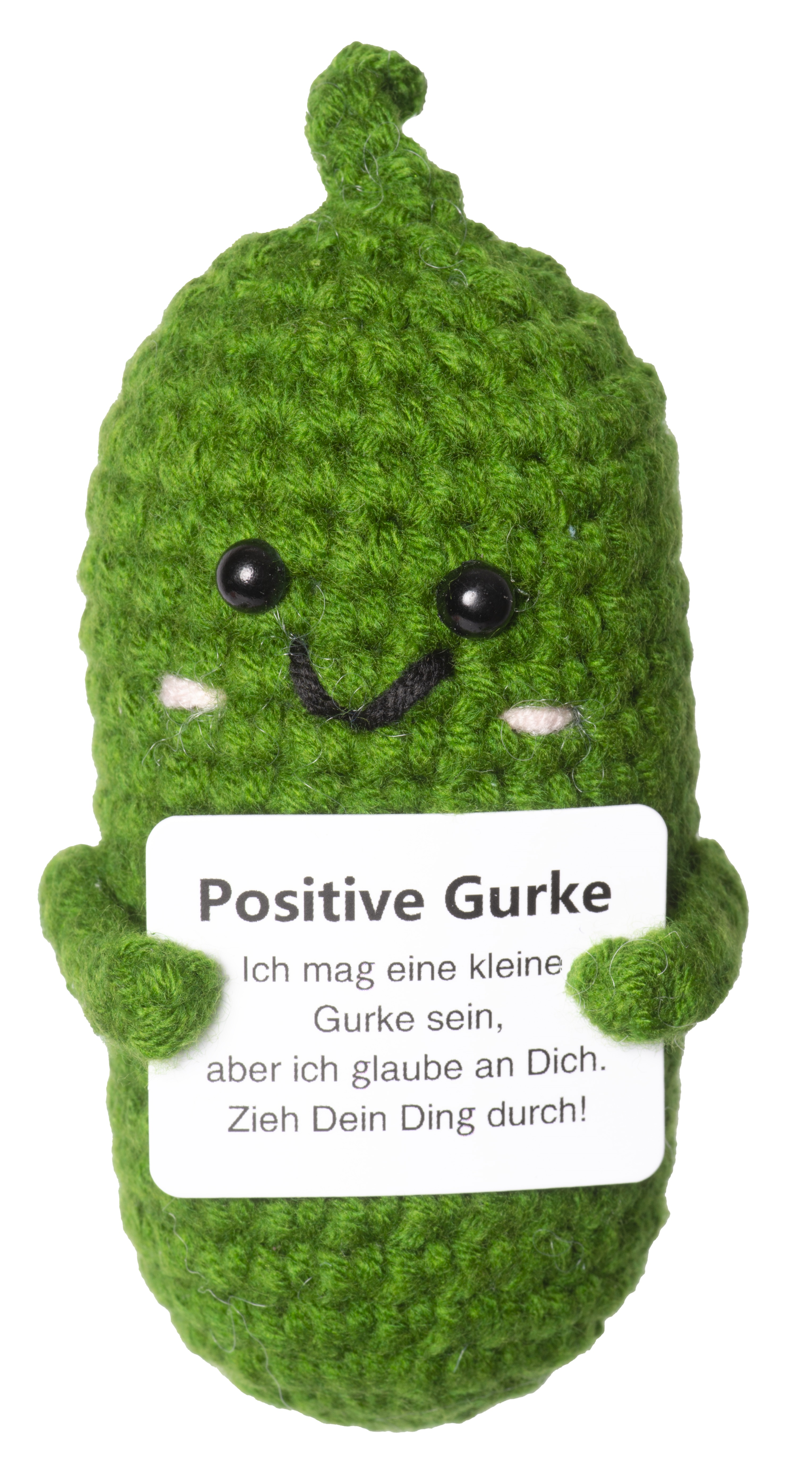 Positive Kartoffel/Gurke/Zitrone/Poo - gehäkelte Figur - Zufallsauswahl