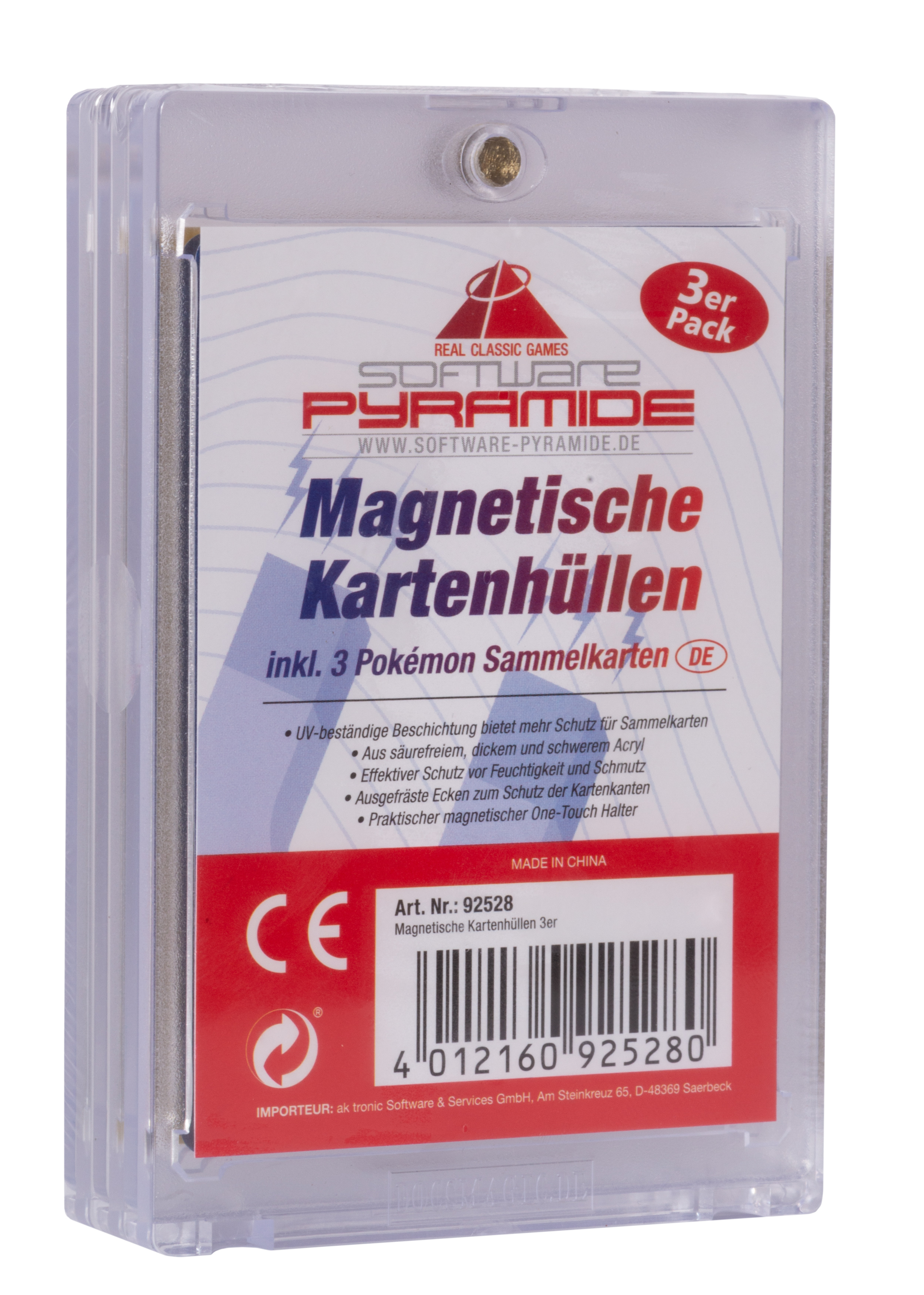 Magnetsiche Kartenhüllen - 3er Set inklusive Pokémon Karten Magnetsiche Kartenhüllen - 3er Set inklusive Pokémon Karten