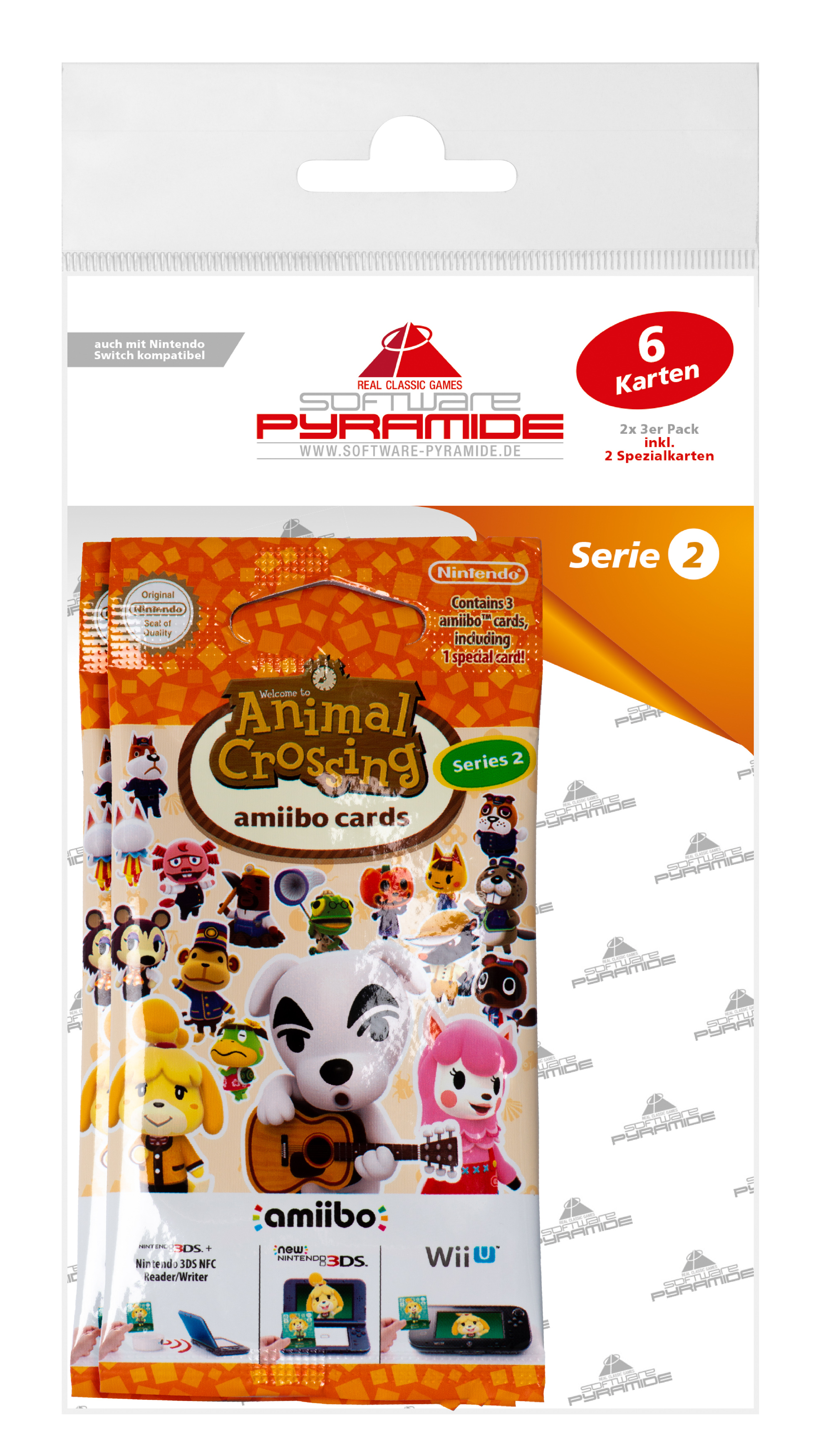 amiibo Animal Crossing - Serie 2 - 2x 3 Karten amiibo Animal Crossing - Serie 2 - 2x 3 Karten