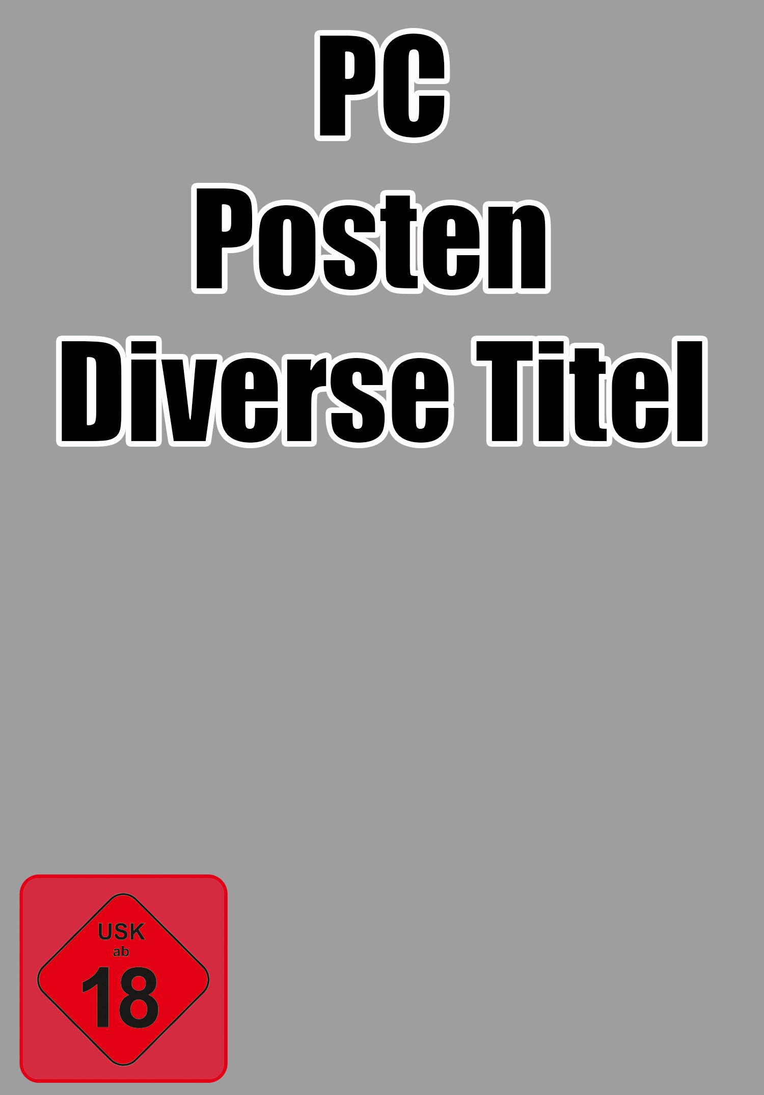 Posten PC DVD - USK 18