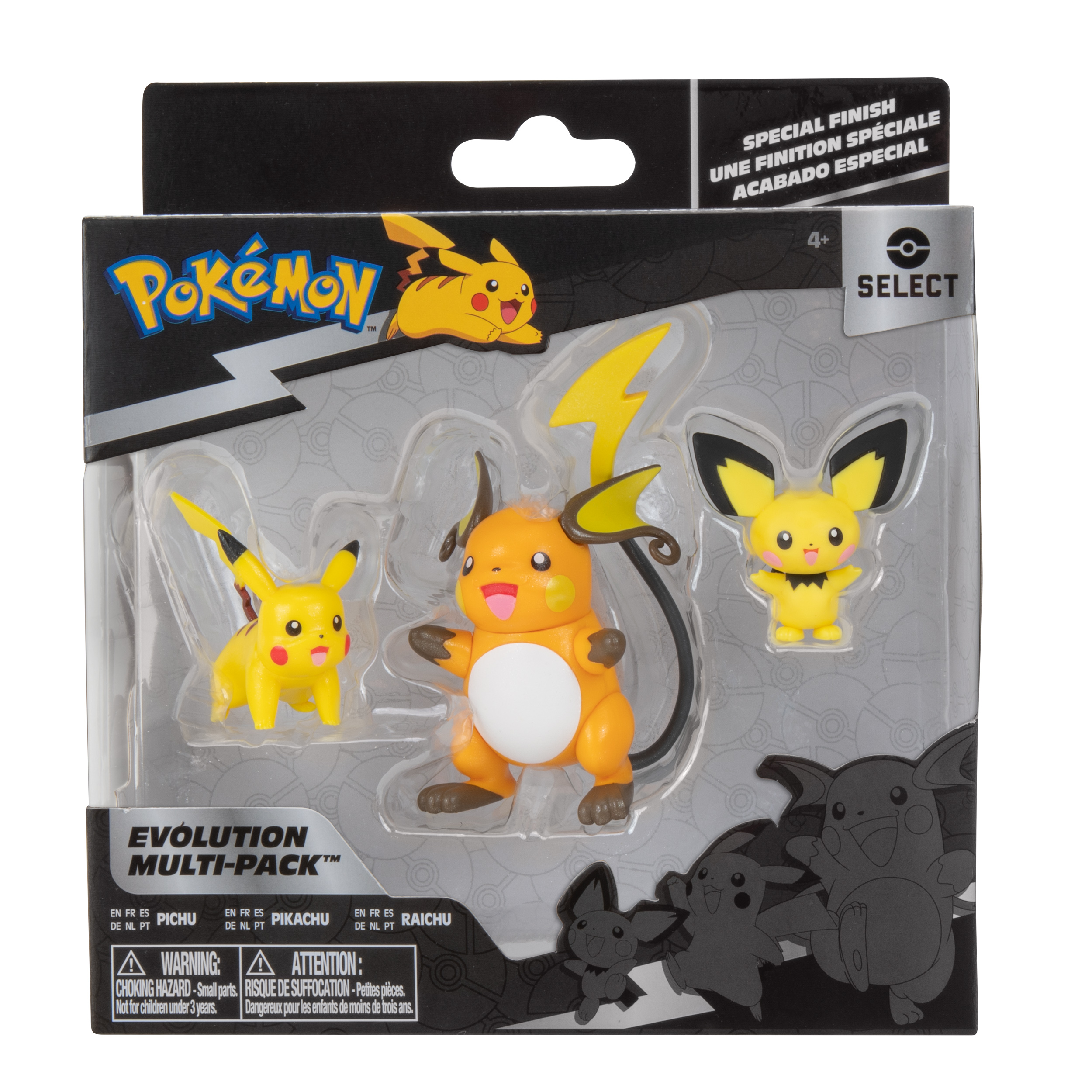 Pokémon - Select Entwicklungs Multipack - Pichu, Pikachu & Raichu