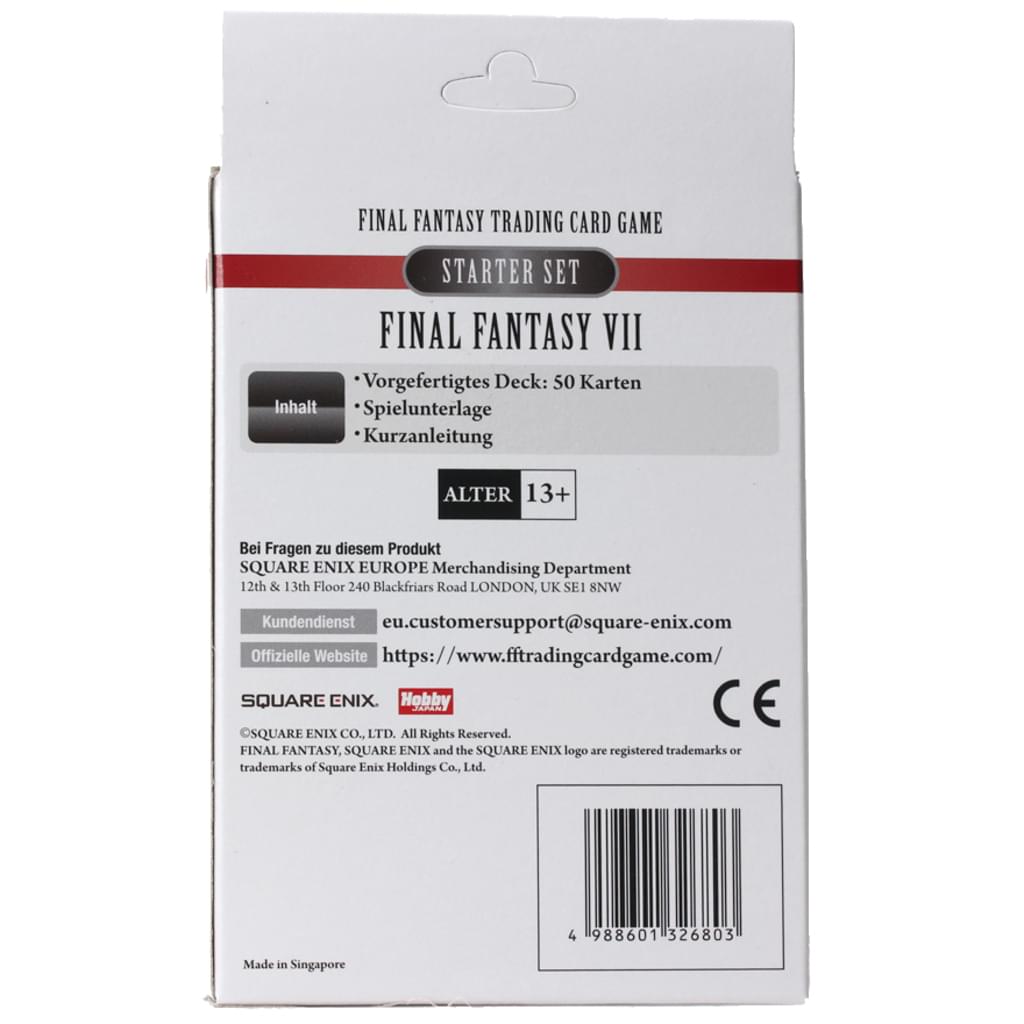 Square Enix Final Fantasy VII Starter - Feuer & Erde - Trading Card Game Square Enix Final Fantasy VII Starter - Feuer & Erde - Trading Card Game